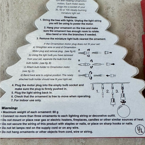 Holiday Rotation Ornament Motor - Red - Picture 2 of 3